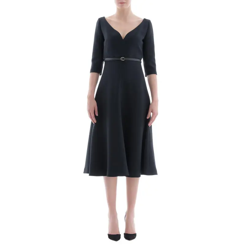 DIOR SS22 Short Sleeved Dress Women's Black