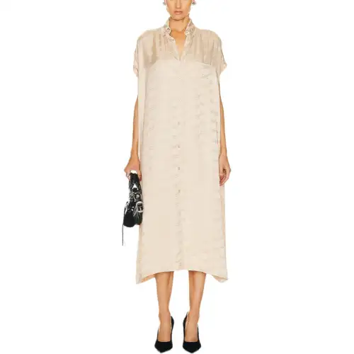 Balenciaga Short Sleeved Dress Women's Light Pink