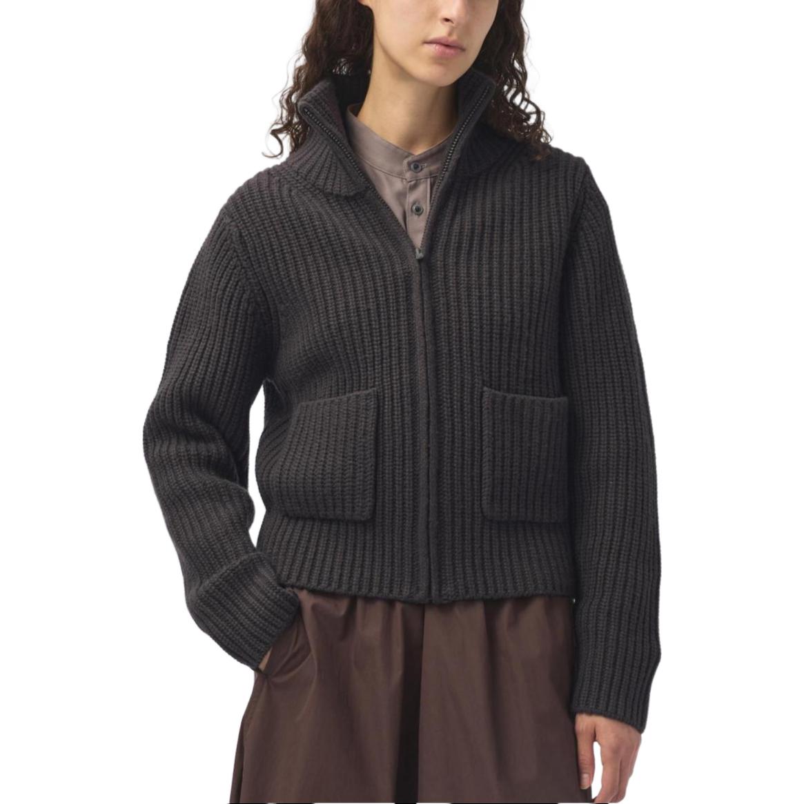Женский кардиган UNIQLO U (черно-коричневый)