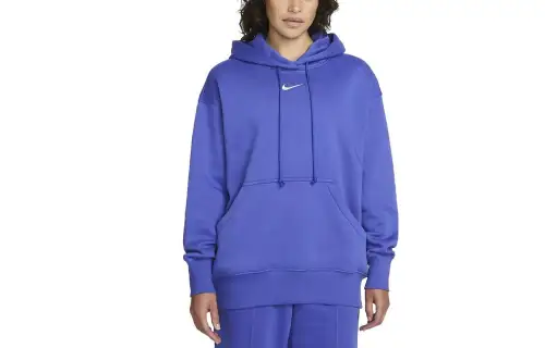 Nike Sweatshirts Women's Blue Hooded Moderate Other
