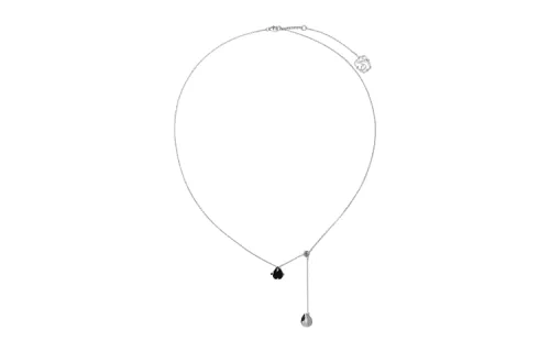 Burberry onyx-shield pendant necklace