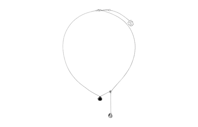 Burberry onyx-shield pendant necklace