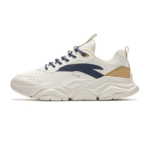Anta Classic And Versatile Low top Casual Shoes Men's White Blue