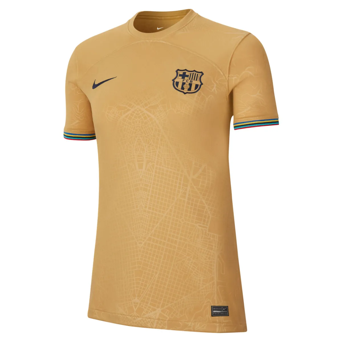 Nike T-Shirts Women's Yellow Crew Neck Thin Straight Fit