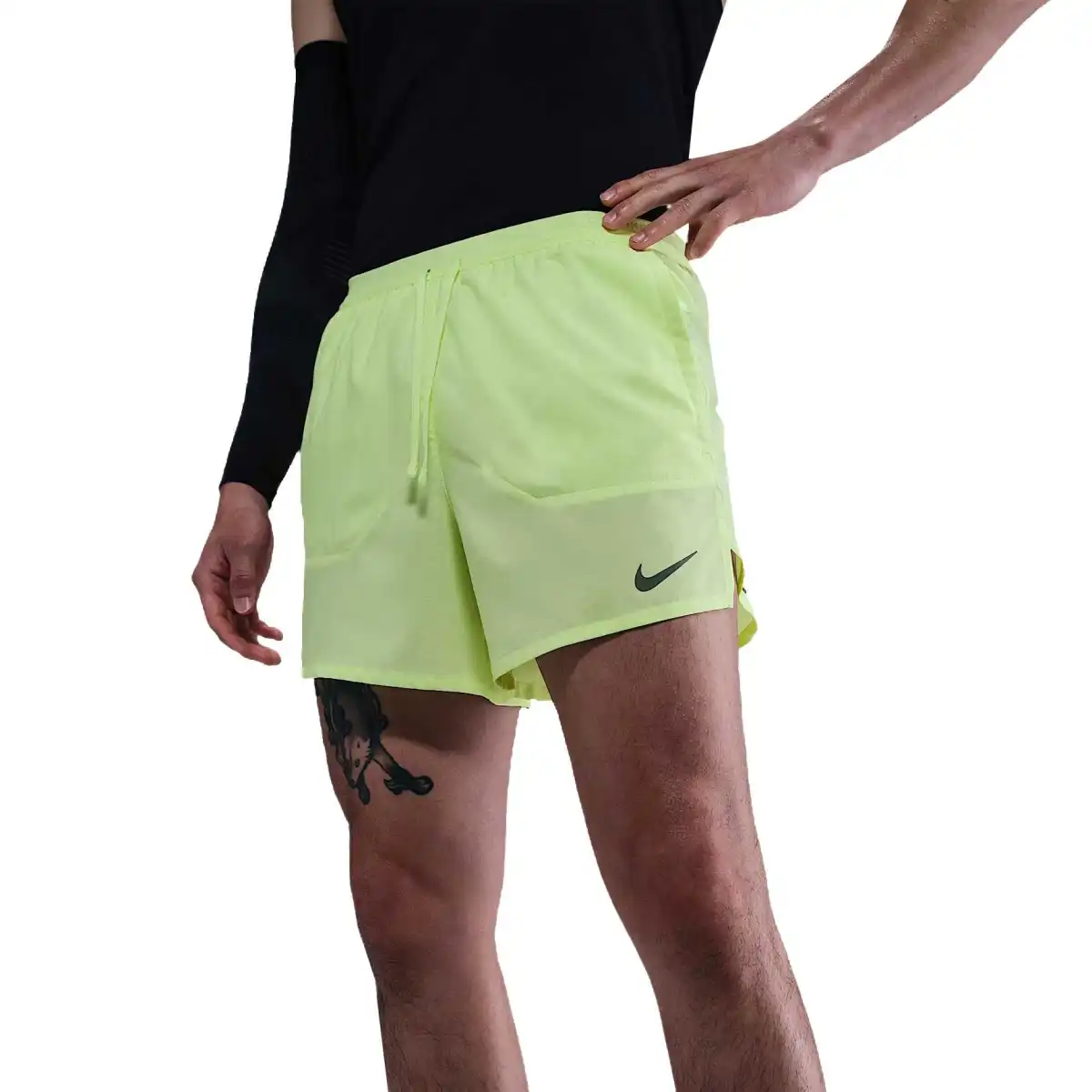 Nike Dri Fit Sports Shorts Men's Yellow Green