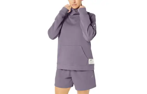 ASICS SUNDAY SANA Sweatshirts Women's Violet Hooded Moderate Regular