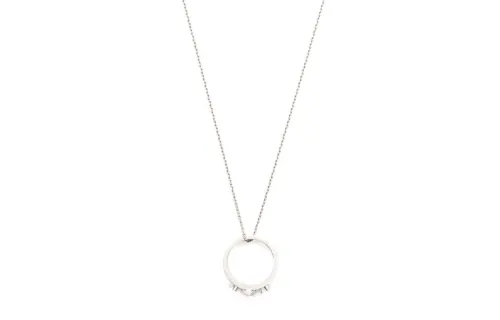 Maison Margiela 11 Ring Rolo Chained Pendant Necklace
