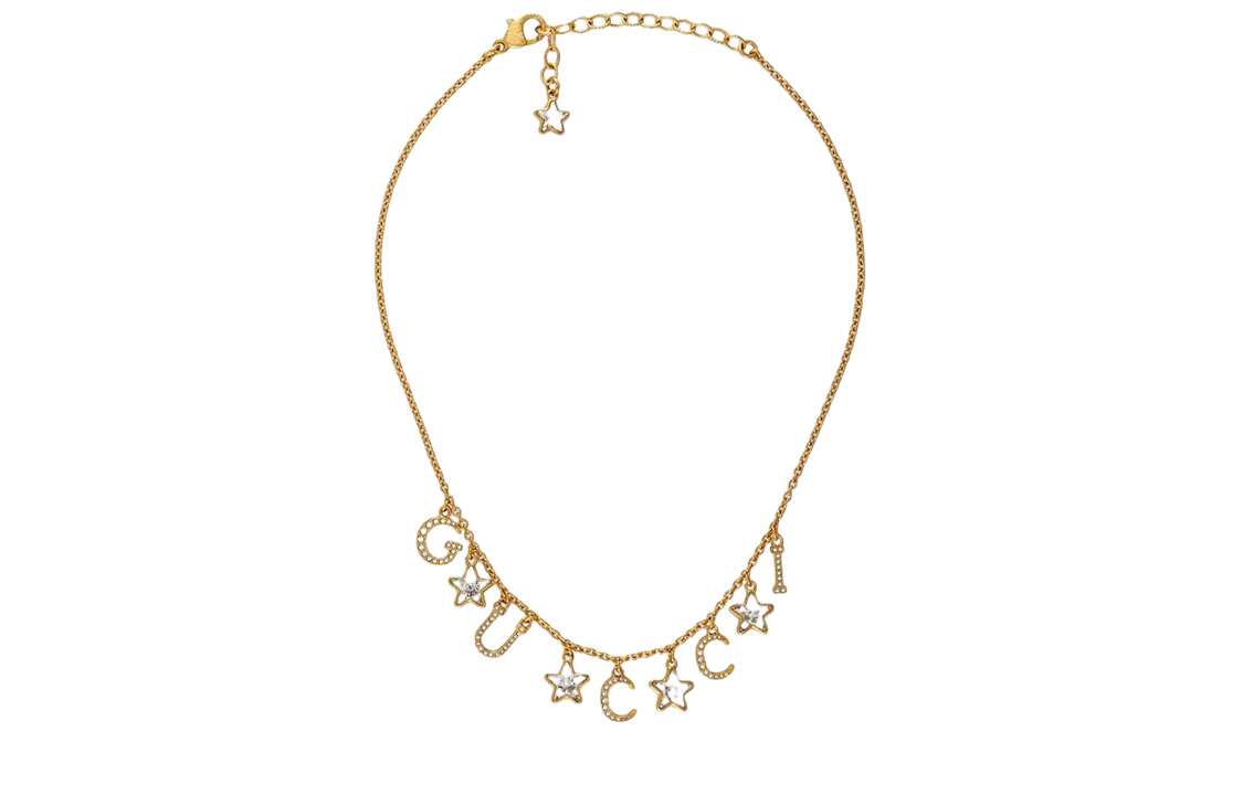 Унисекс ожерелье Gucci Script (золотое)