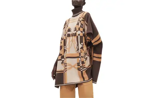 HERMES FW23 Cloak Women's Multicolor