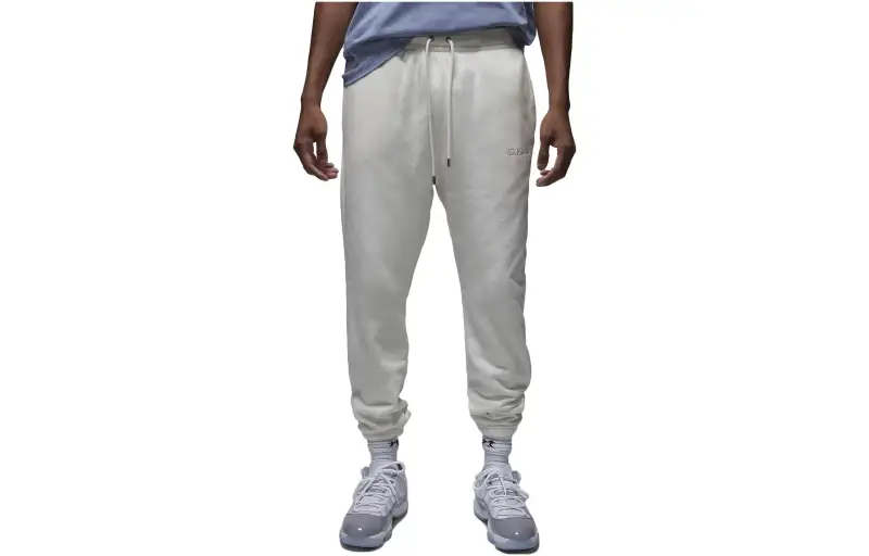 Jordan Wordmark Knitted Sweatpants Men's White
