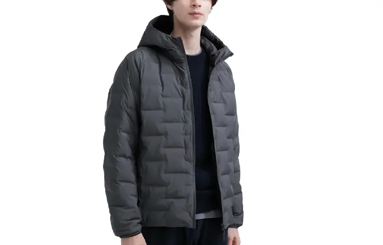 UNIQLO Puffer Jacket Unisex Stone Gray
