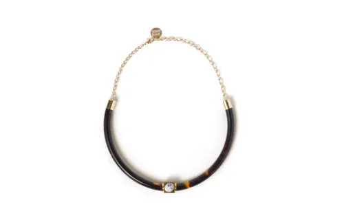 MIU MIU Resin, Glass, Metal, Faux Crystal Necklaces Women's Multicolor