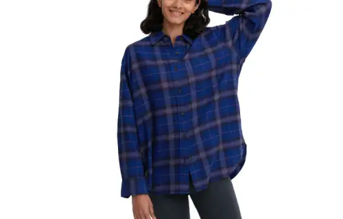 UNIQLO Shirts Women's Dark Blue Pointed Collar Moderate Other