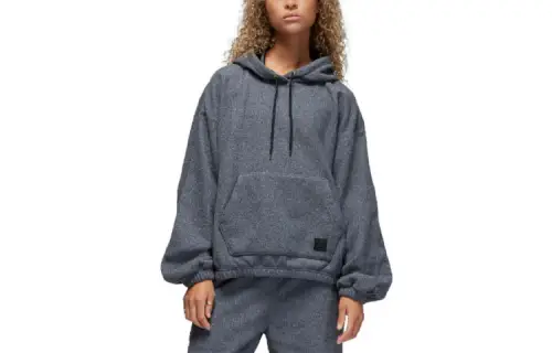Jordan Sweatshirts Women's Gray Hooded Moderate Regular