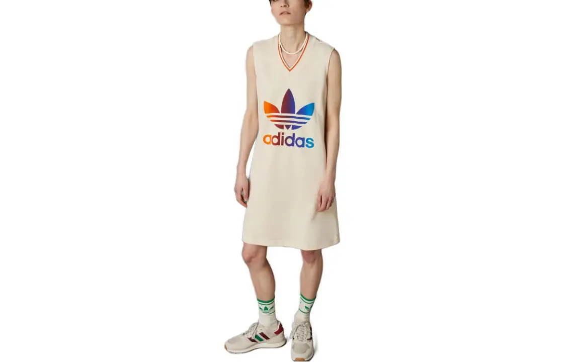 Adidas Originals 70s Sleeveless Dress Women's Beige
