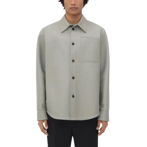 Bottega Veneta FW24 Leather Jacket Men's Seal Color