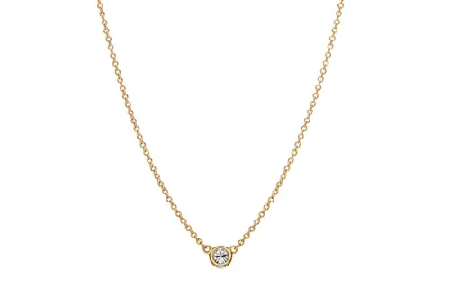 TIFFANY & CO. 2010s 18kt Rose Gold By The Yard Diamond Necklace