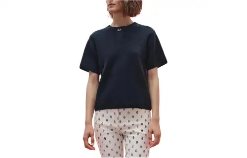HERMES SS23 Cashmere Sweater Women's Marine Blue