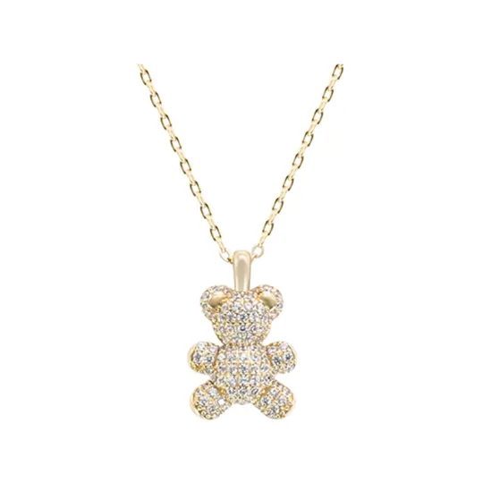 NAME.S 925 Silver Zircon Necklaces Women's Gift Box Set