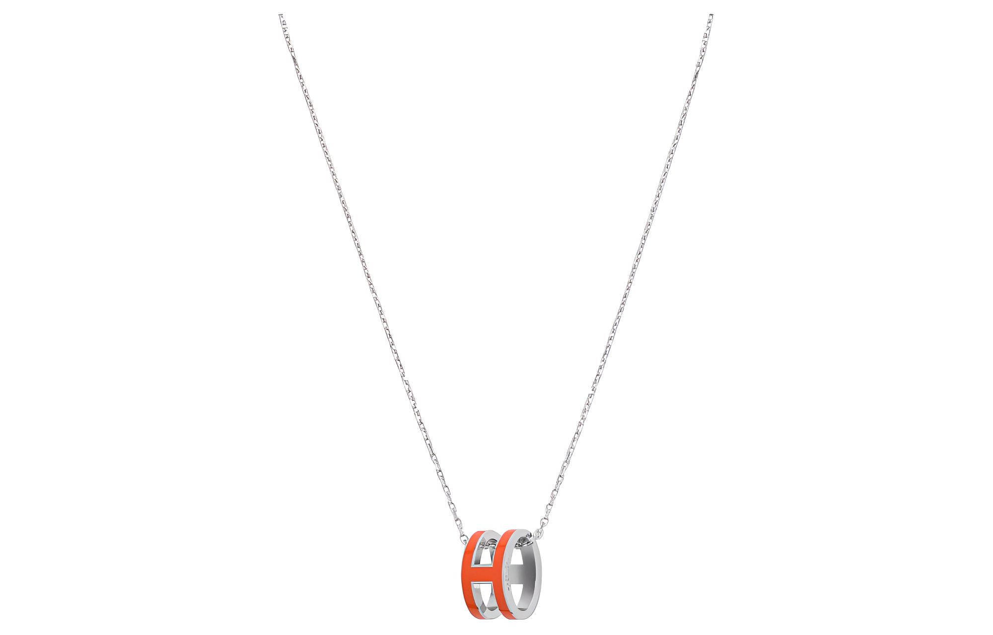 Женские сумка Hermes POP H (оранжевая) — фото 2