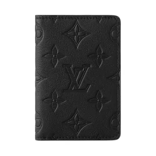LOUIS VUITTON Pocket Organizer Monogram Shadow Black