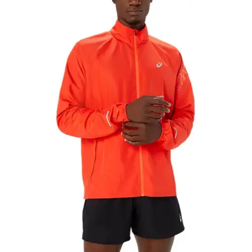 Asics ICON JACKET Jackets & Coats Men's True Red/Sunrise Red
