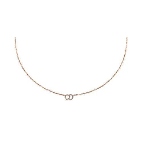 DIOR Classic CD Necklace Series Brass Necklaces Women's