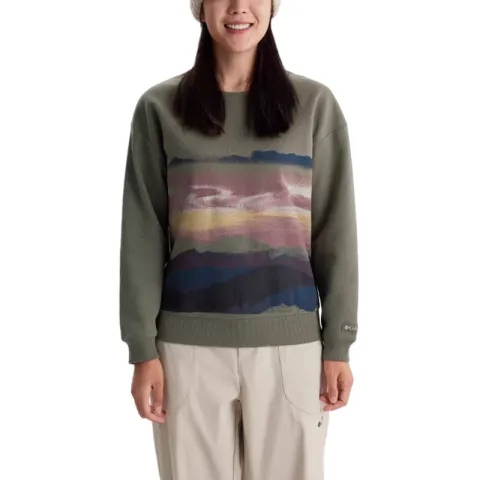 Columbia City Outdoor Collection Sweatshirt Women's Gray Green