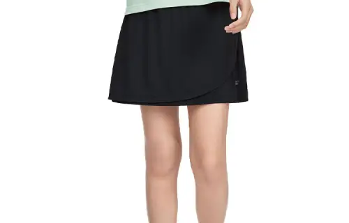 Skechers SS24 Casual Short Skirts Women's Carbon Black