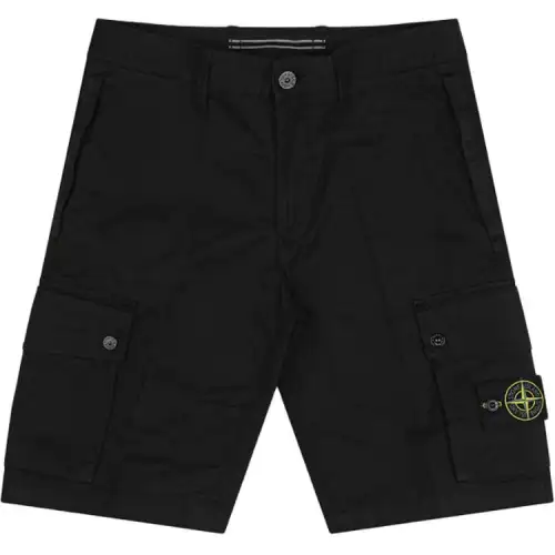 STONE ISLAND Casual Shorts Men's Black