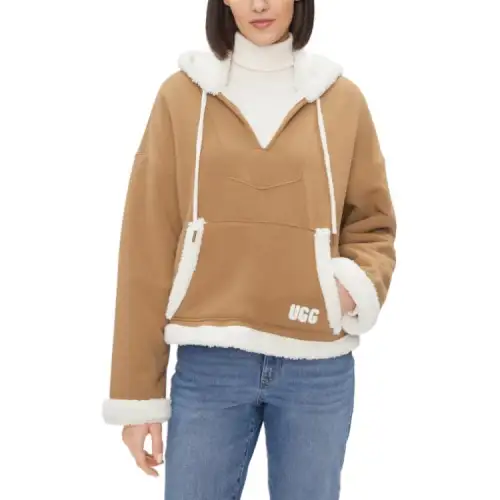 UGG Sweatshirts Women's Khaki Hooded Moderate Other