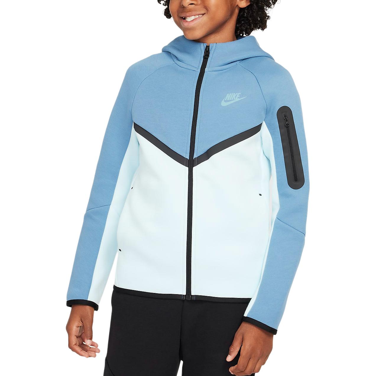 Худи Nike Sportswear Tech Fleece (голубая)
