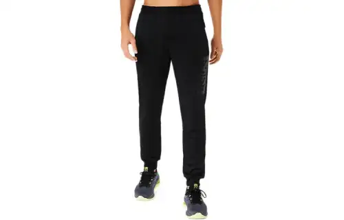 ASICS Hex Graphic Casual Pants Men's Black Moderate Cuffed Pants