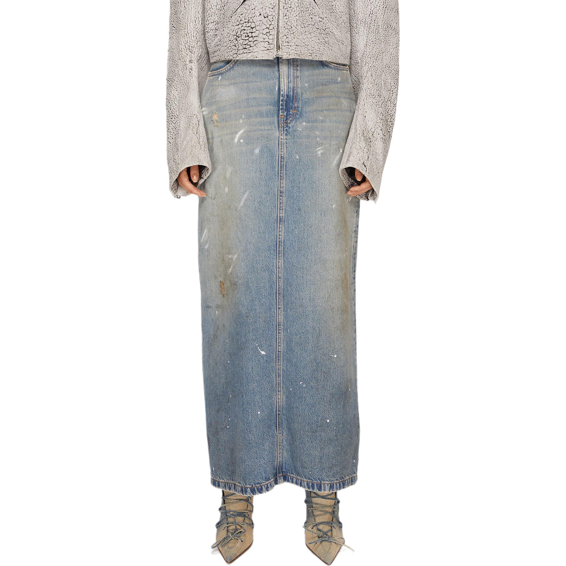 Женская юбка Acne Studios (голубая)