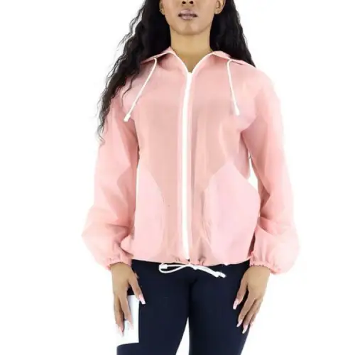 Burberry Jackets Women's Pink Hooded Moderate Other