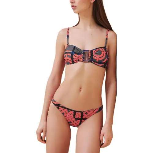 HERMES Bikini Women's Gray Stone