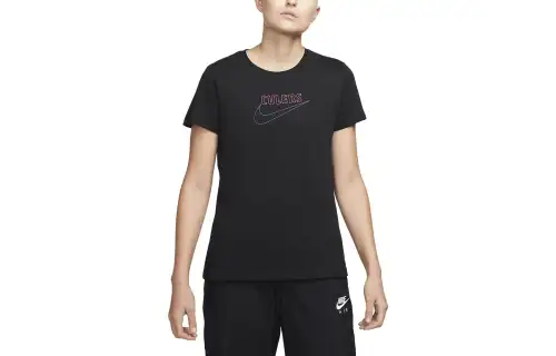 Nike T Shirts Women's Black Crew Neck Moderate Other