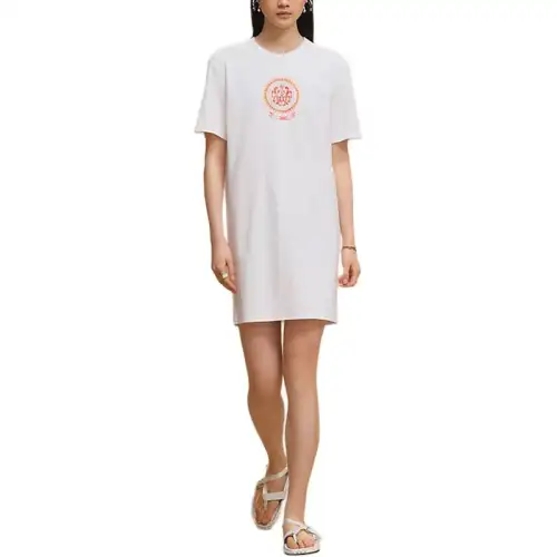 HERMES FW25 Short Sleeved Dress Women's White