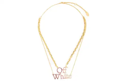 OFF WHITE Logo pendant Necklace
