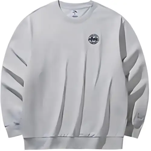 Anta Life Collection Sweatshirt Unisex Gray Heather Gray