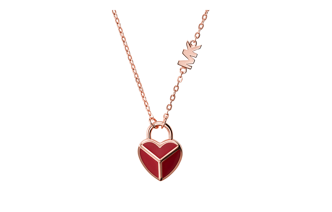 MICHAELKORS Michael Kors-Accessories Heart-shaped temperament versatile red necklace for women