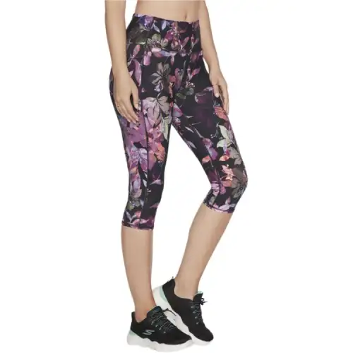 Skechers GOFLEX Ultraviolet Capri Leggings Women's Black Purple