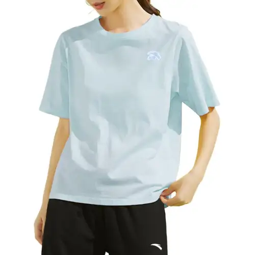 Anta Life Collection T Shirt Women's Ceramic Blue