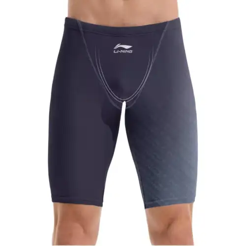 Li Ning Swimming Shorts Men's Subtle Texture Blue