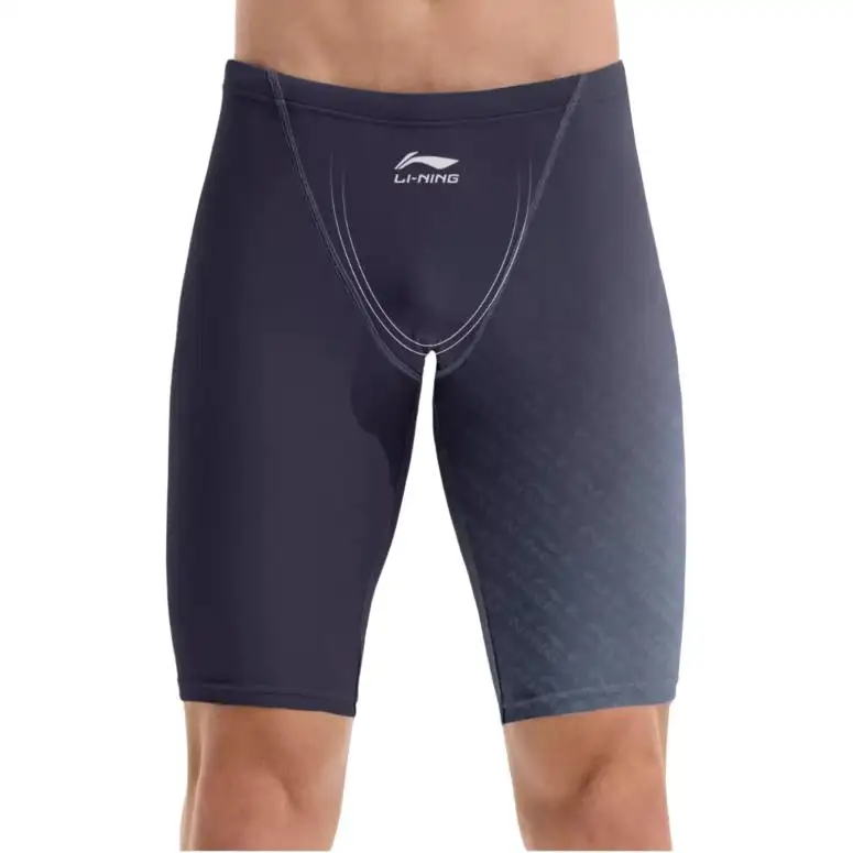 Li Ning Swimming Shorts Men's Subtle Texture Blue