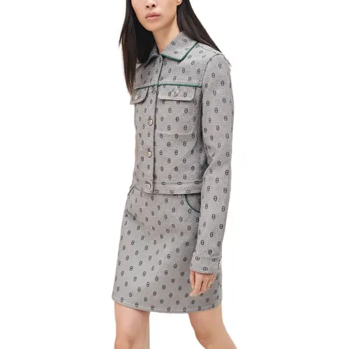HERMES FW23 Jackets & Coats Women's Gray Blue