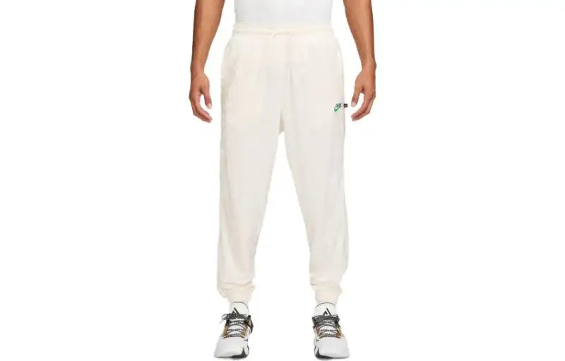Nike Casual Pants Men's White Moderate Cuffed Pants