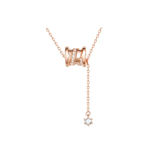 FANCI 925 Sterling Silver Synthetic Cubic Zirconia Necklaces Women's