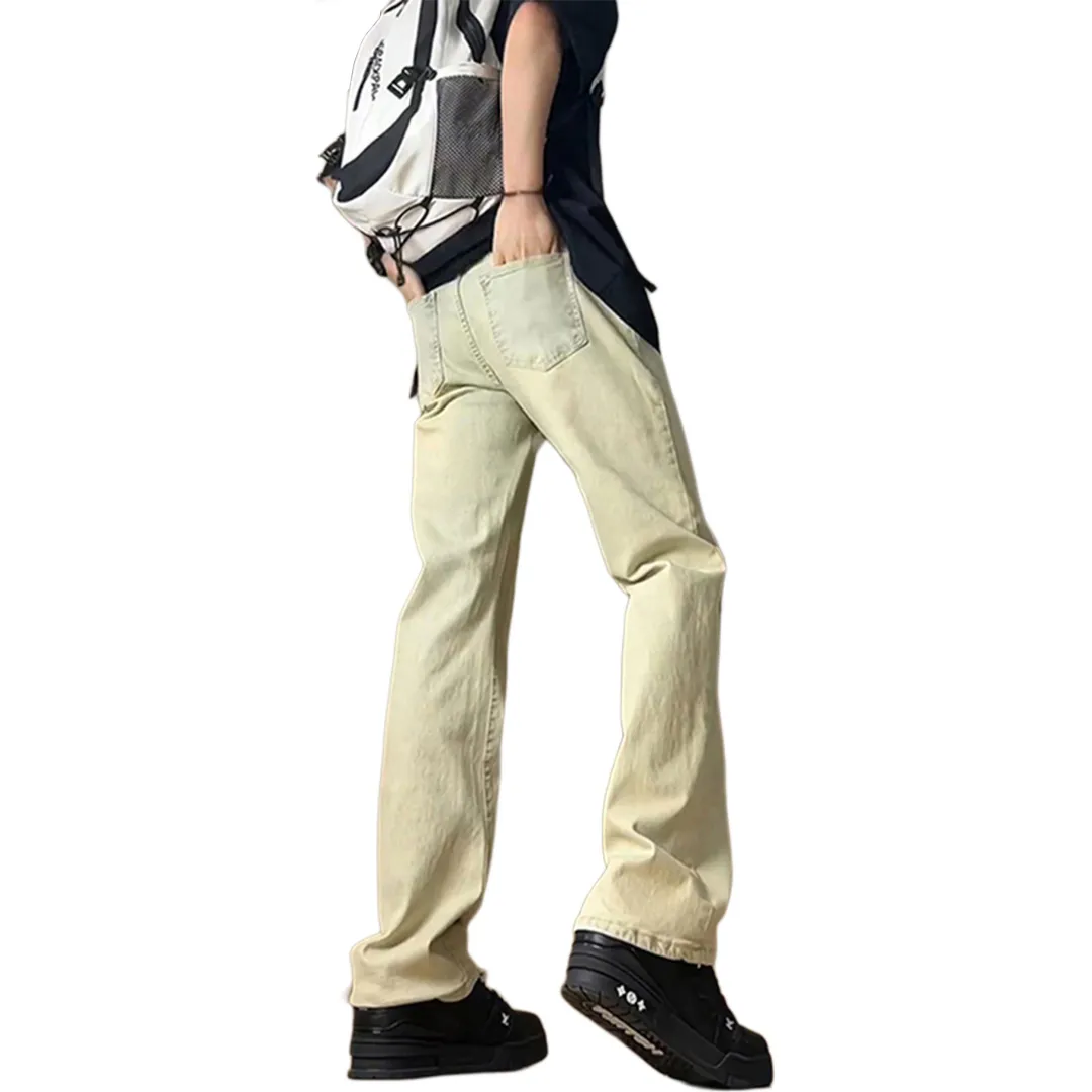ZIAREL Jeans Unisex Moderate Wide Leg Pants