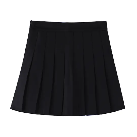 MM Casual Short Skirts Women's Moderate Short Pleated Skirt